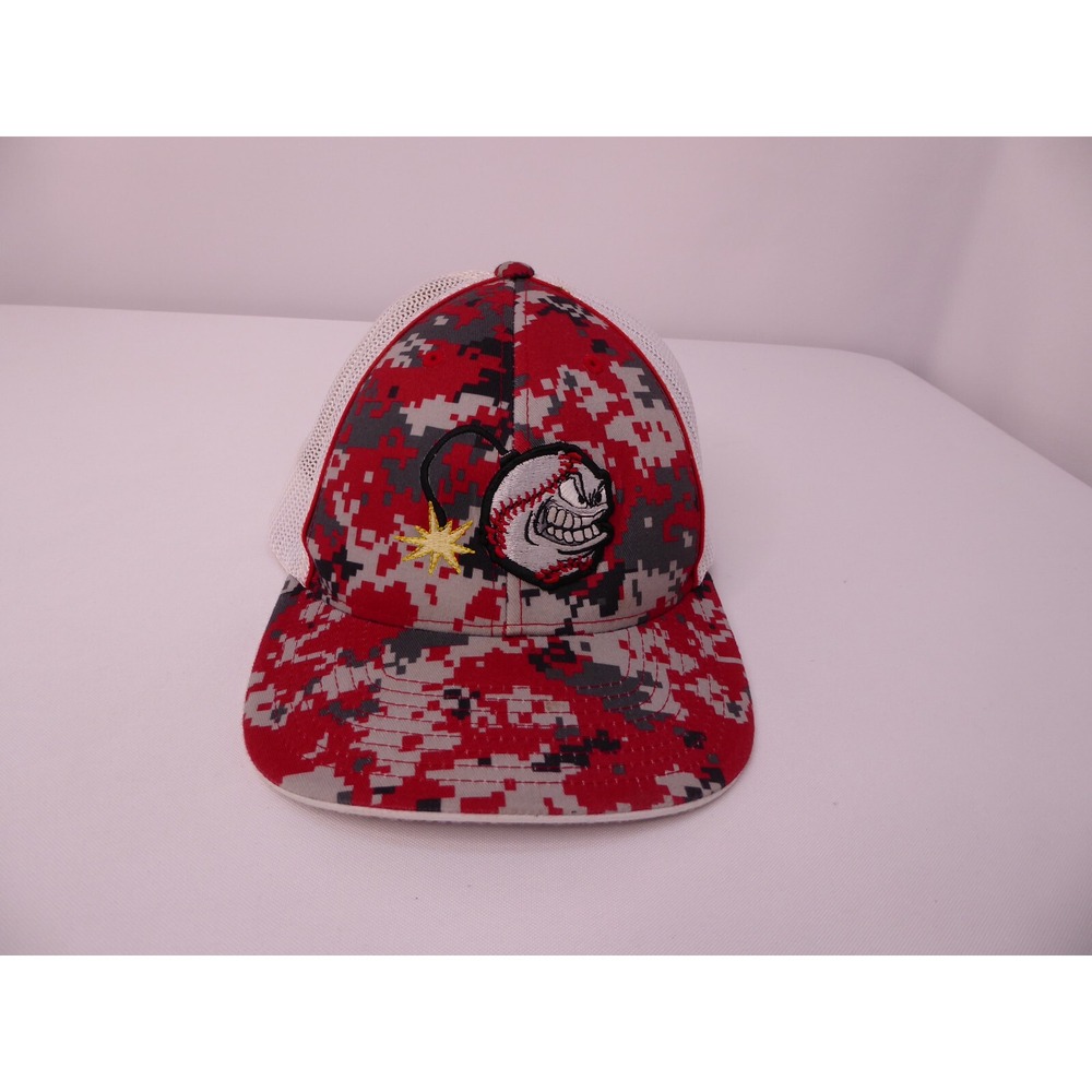 Pacific Headwear Red Digital Camo Baseball Hat Cap Large/XL